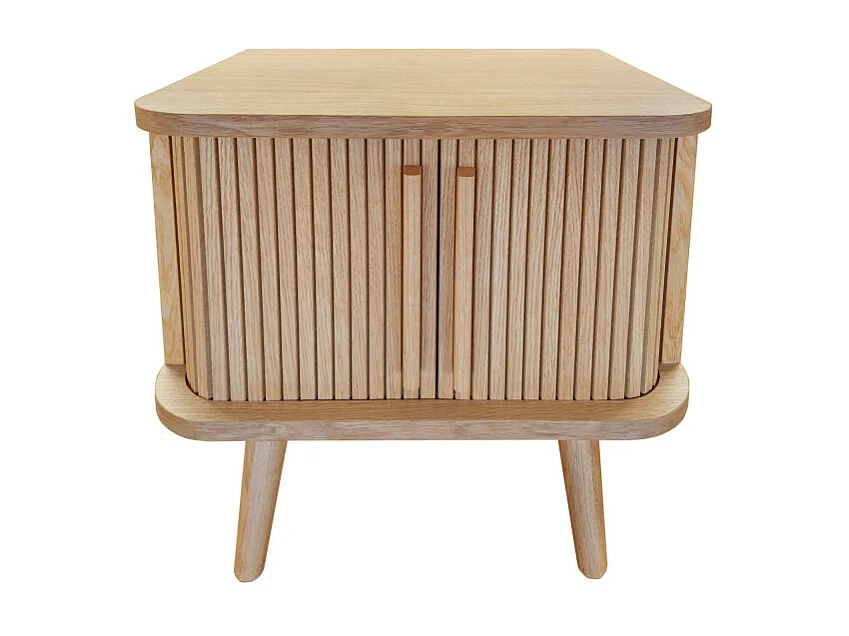 Table de Chevet Design "Rove" 50cm Chêne