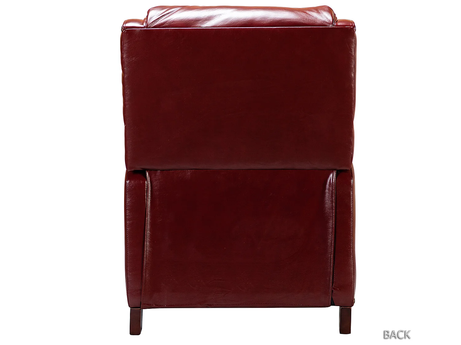 Fauteuil Relax en Cuir Véritable Simple Moderne avec Dossier & Repose-Pieds Réglables pour Salon-Bordeaux