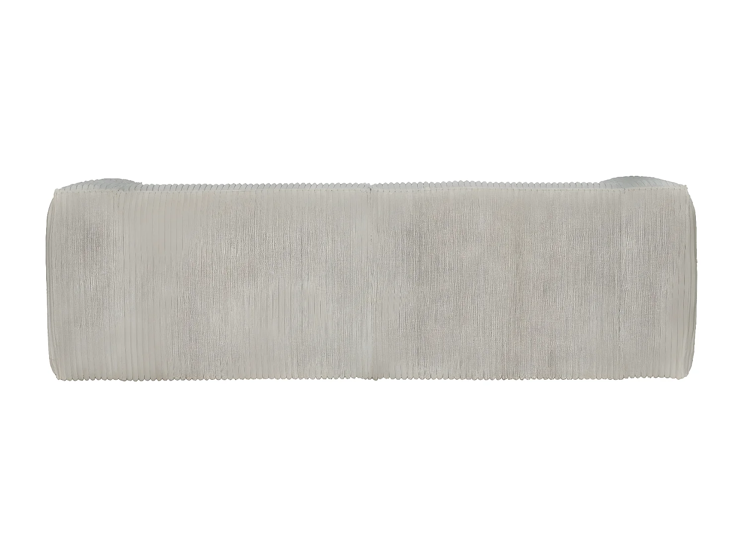 BEAN - Canapé 4 places velours gris perle