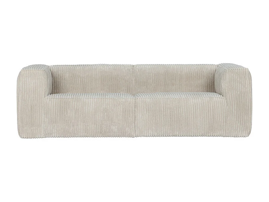 Bean - Canapé 4 places en velours côtelé - Naturel