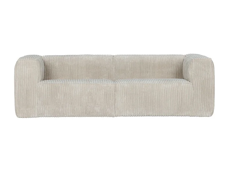 Bean - Canapé 4 places en velours côtelé - Naturel