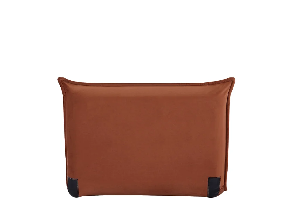 Nala - Chauffeuse convertible 1 place en velours - Rouille