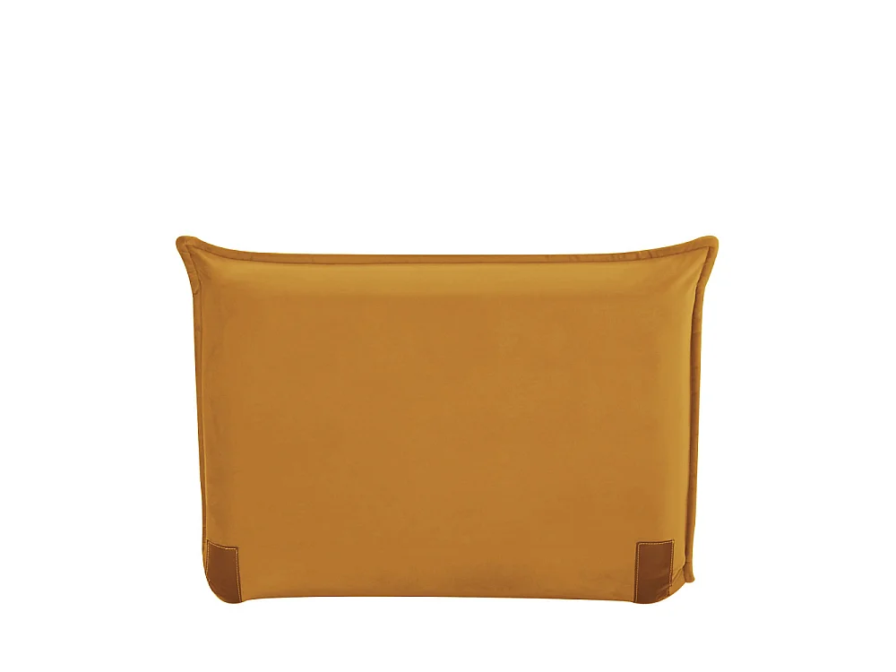 Nala - Chauffeuse convertible 1 place en velours - Jaune moutarde