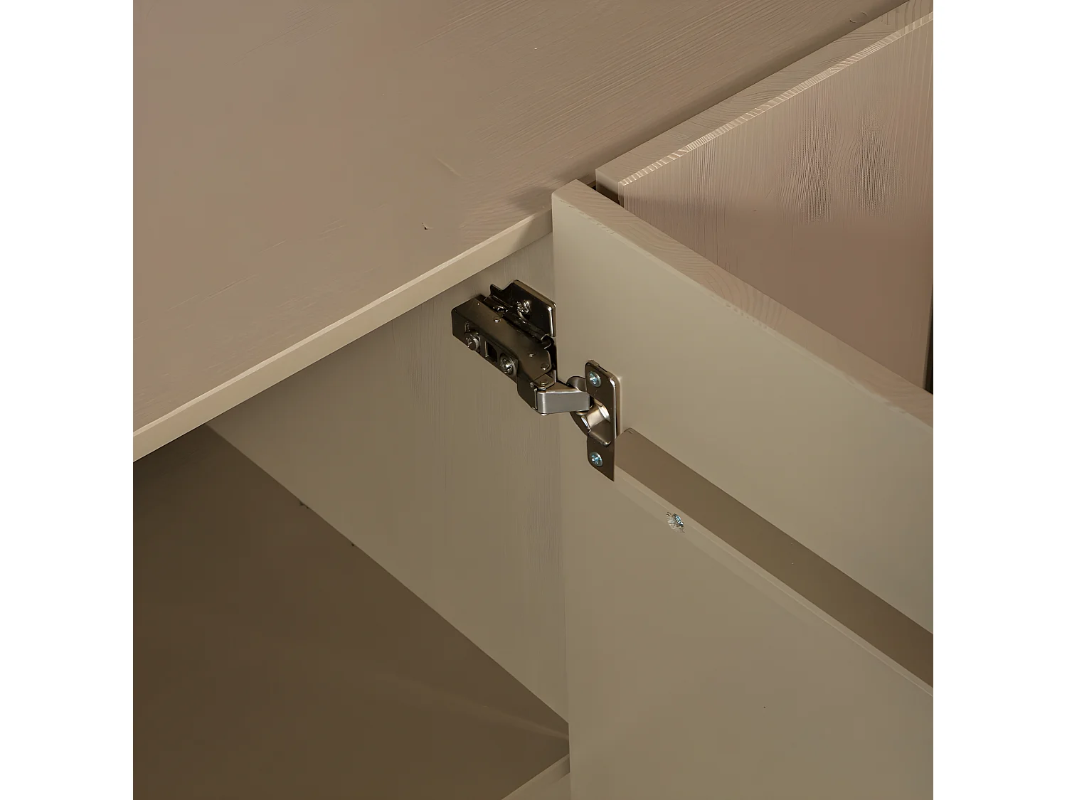 Basu - Buffet 4 portes en bois L200cm - Vert kaki