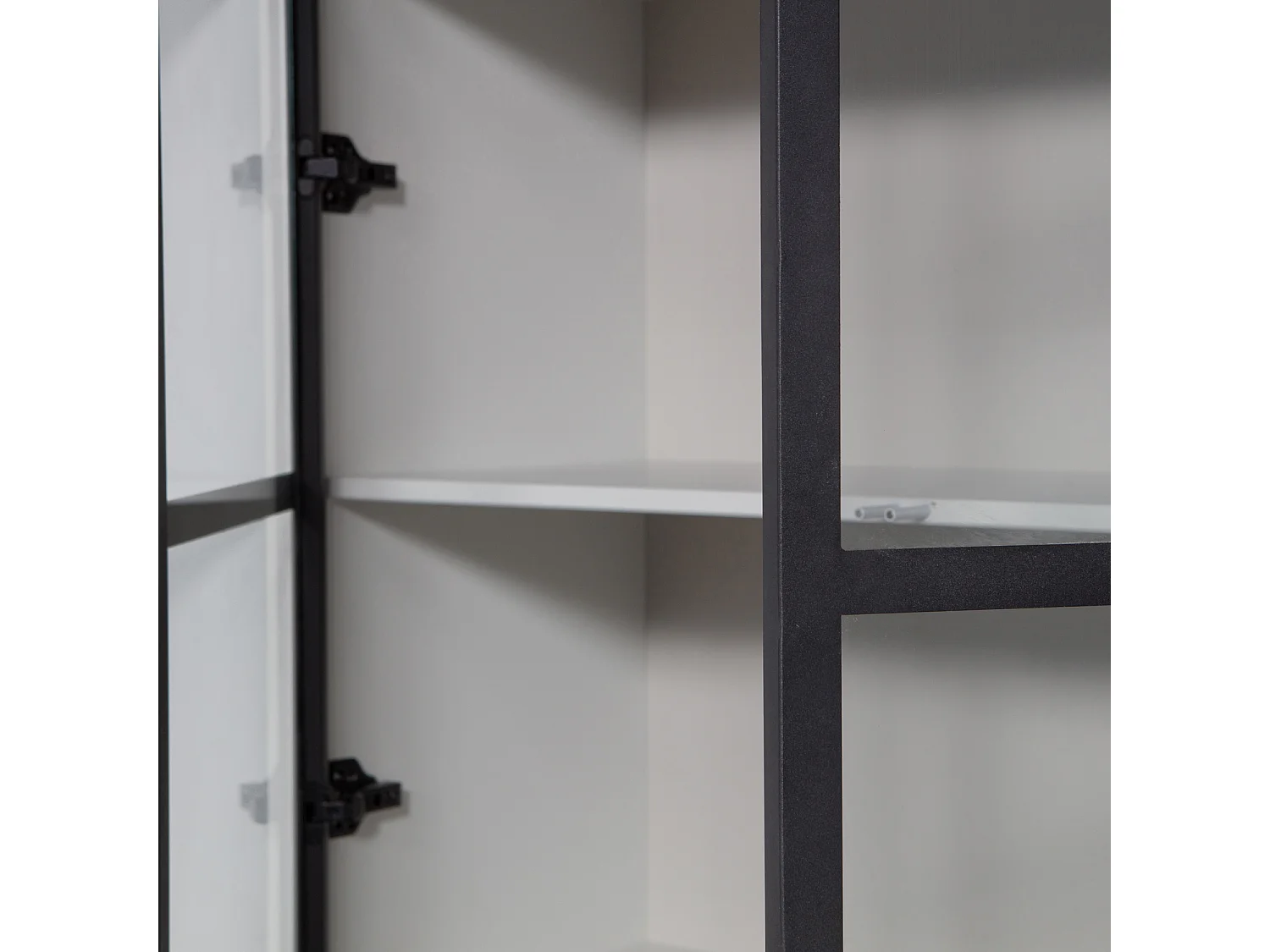 Vitrine en pin et verre BASIC