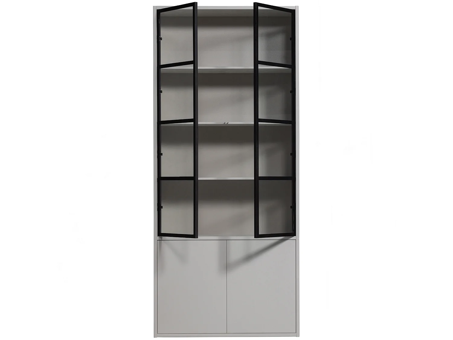 Vitrine en pin et verre BASIC