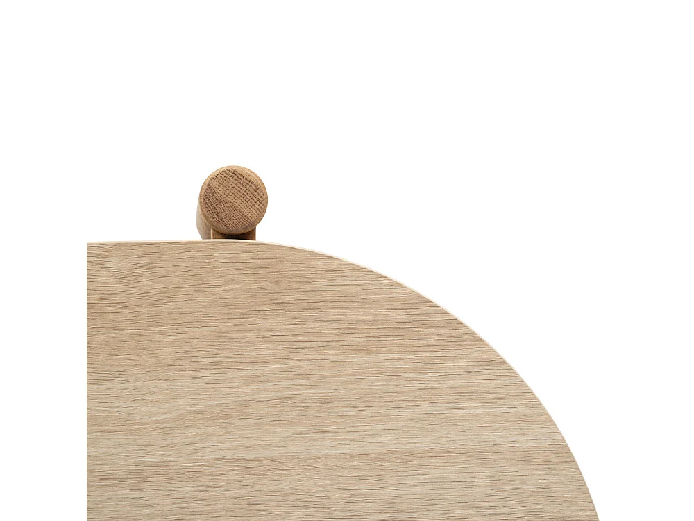 Ellos - Table basse ovale en bois et cannage - Bois clair