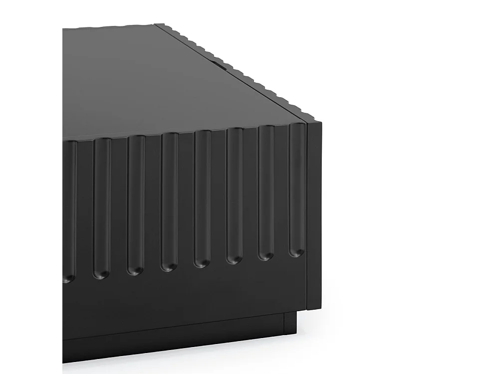 Zwarte tafel met 2 lades 110x60 cm