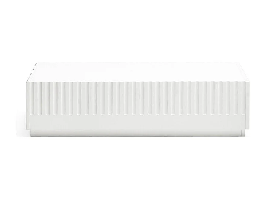 Doric - Table basse en bois - Blanc