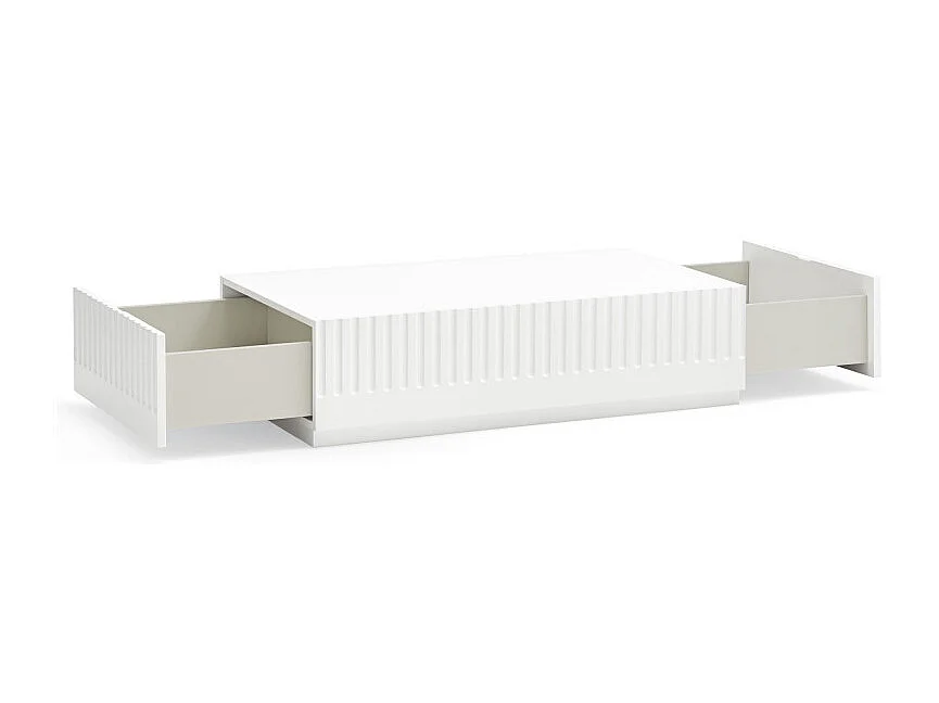 Doric - Table basse en bois - Blanc