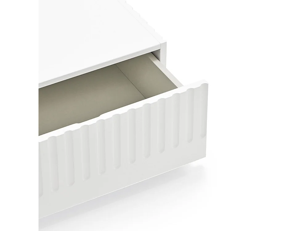 Doric - Table basse en bois - Blanc