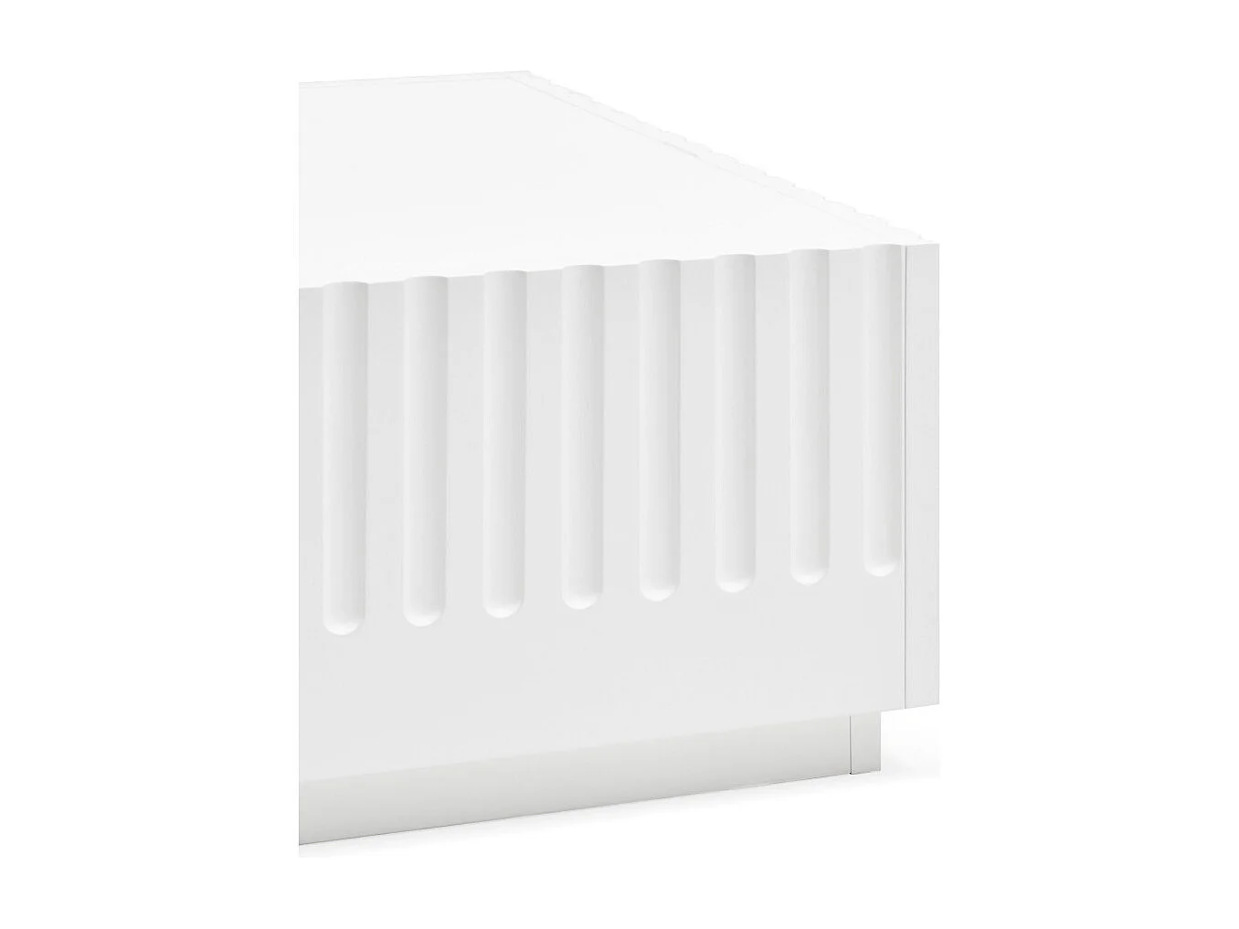 Doric - Table basse en bois - Blanc