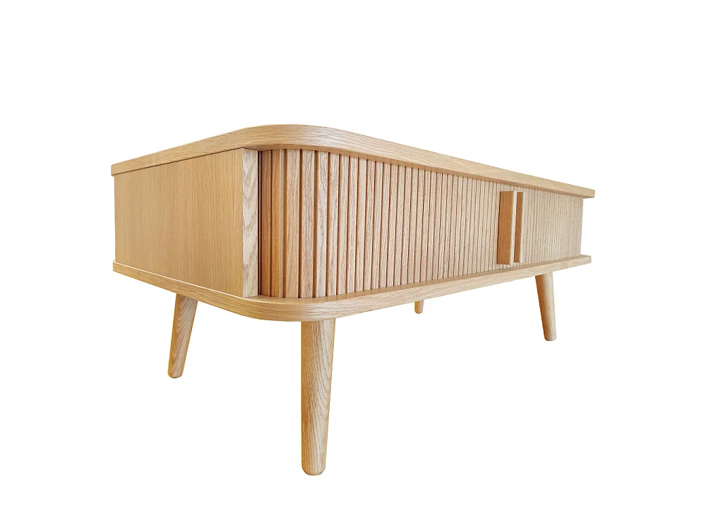 Table Basse Design "Rove" 107cm Chêne