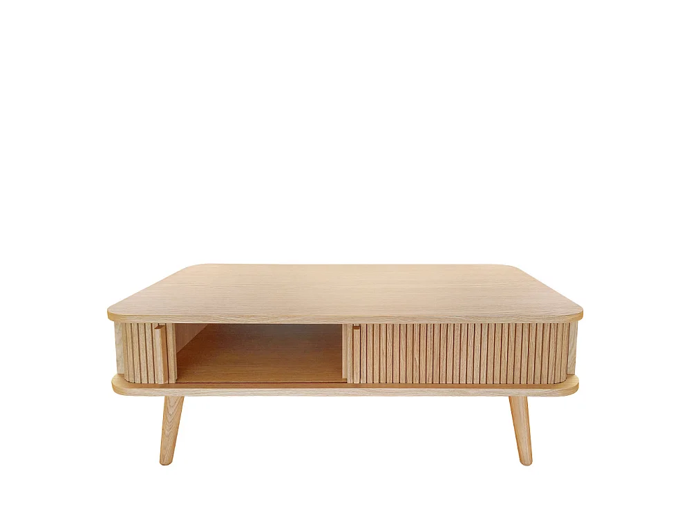 Table Basse Design "Rove" 107cm Chêne