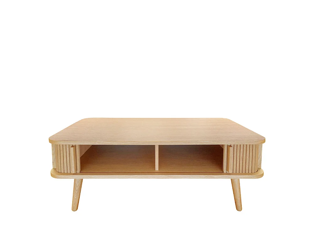 Table Basse Design "Rove" 107cm Chêne