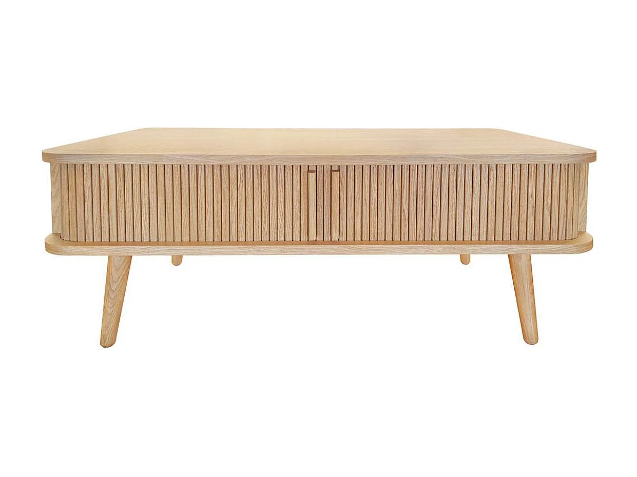 Table Basse Design "Rove" 107cm Chêne
