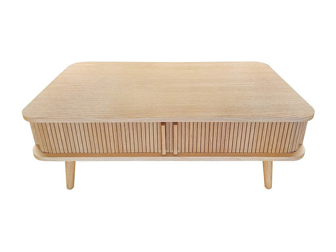 Table Basse Design "Rove" 107cm Chêne