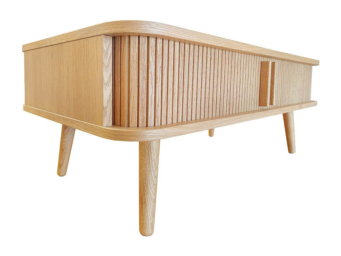Table Basse Design "Rove" 107cm Chêne