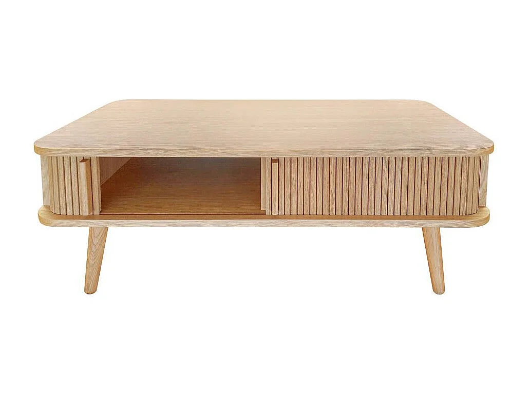 Table Basse Design "Rove" 107cm Chêne