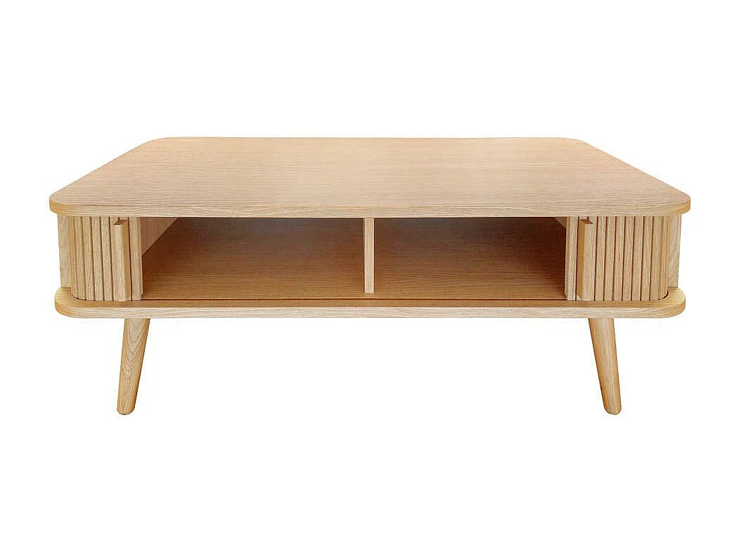 Table Basse Design "Rove" 107cm Chêne