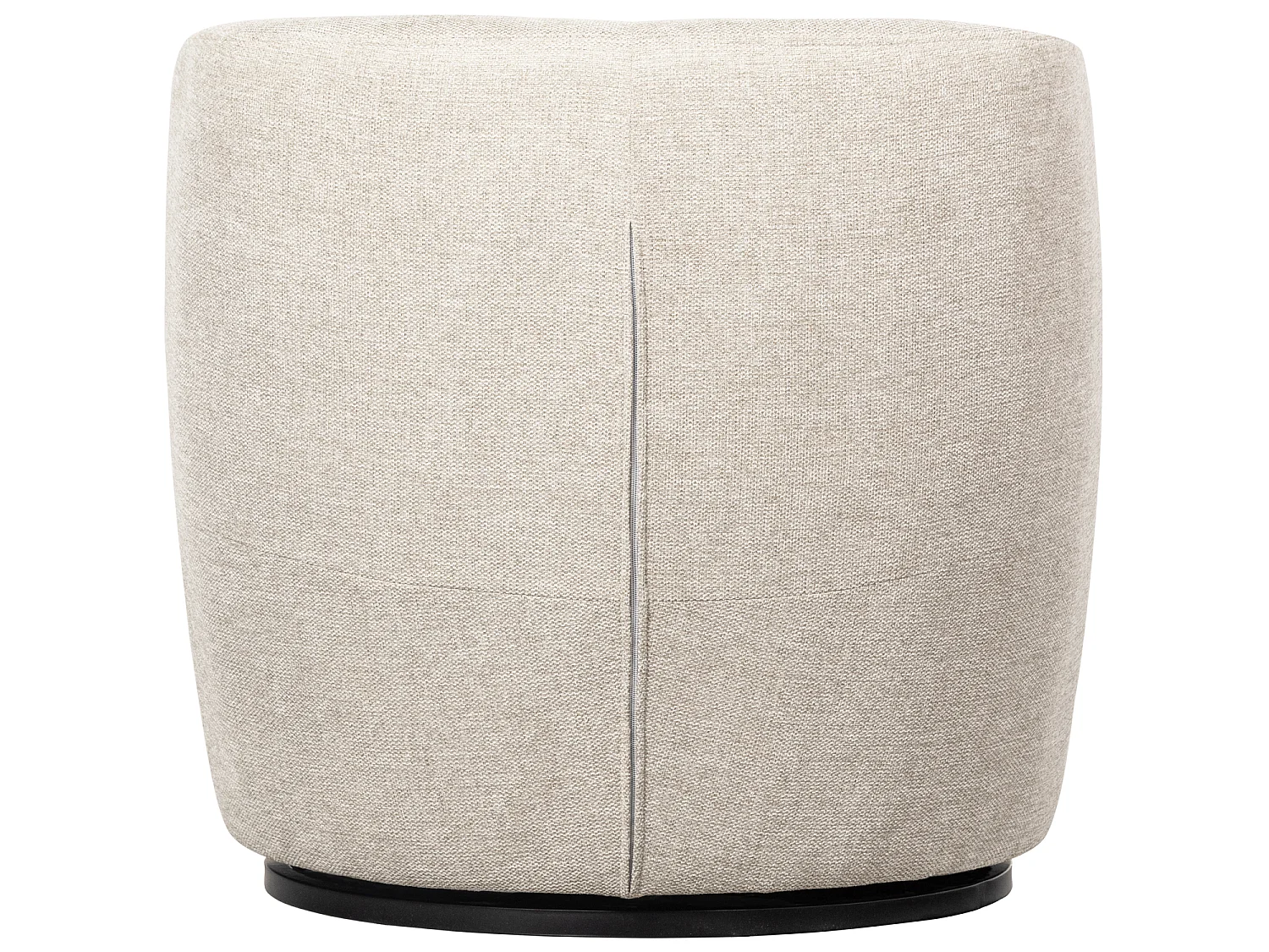 Serra - Fauteuil pivotant design en tissu - Ecru