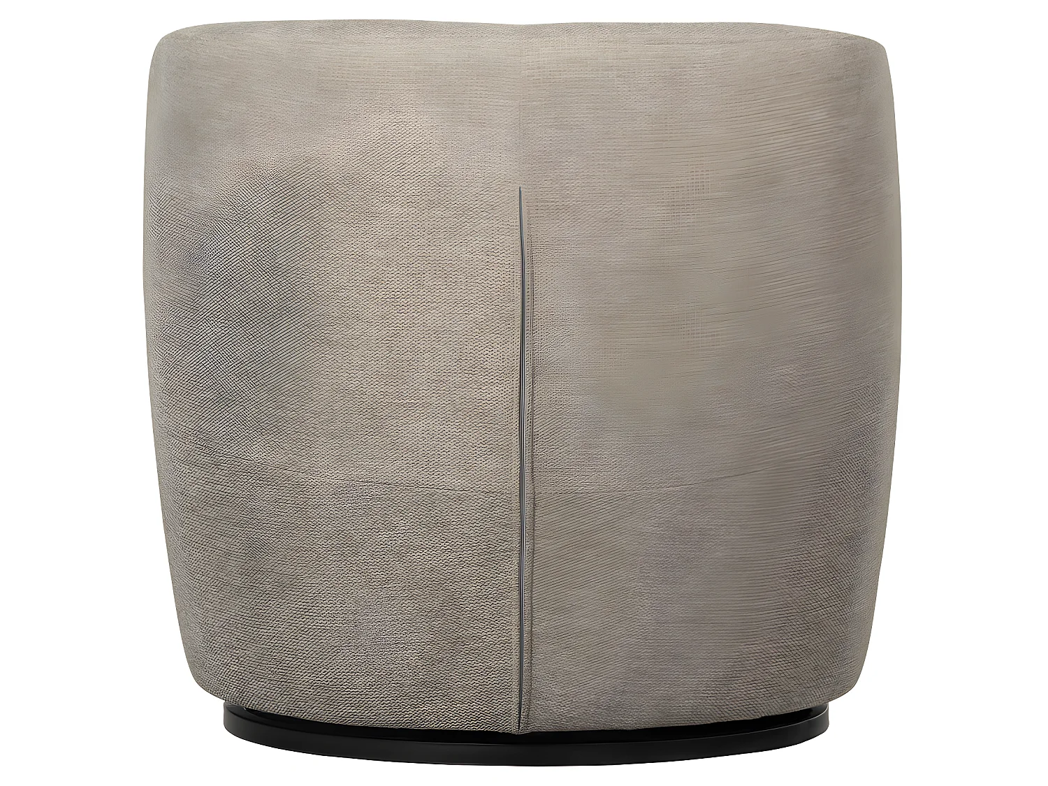 Serra - Fauteuil pivotant design en tissu - Naturel