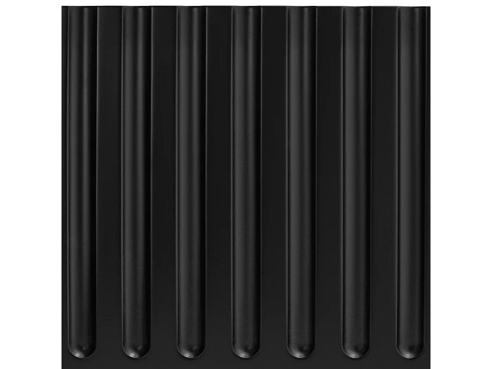 Doric - Meuble TV 4 portes en bois L180cm - Noir