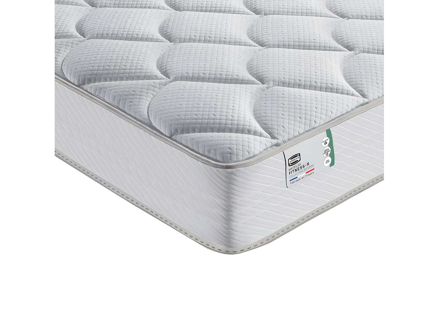 Fitness-R - Matelas 100% ressorts, accueil ferme - 160x200 cm