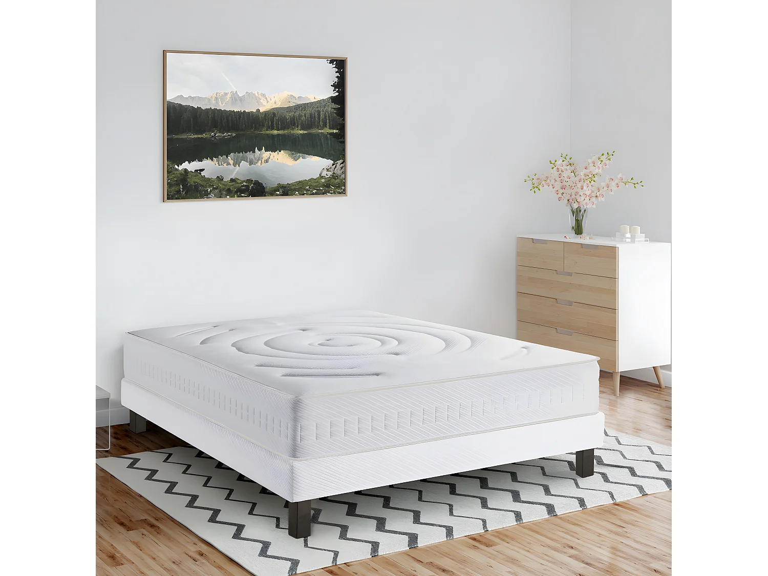 Influence-R - Matelas 100% ressorts et latex, accueil enveloppant - 180x200 cm