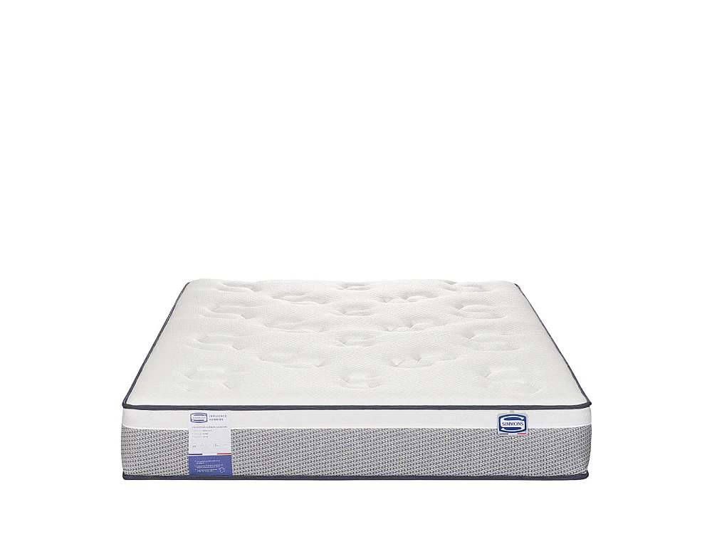 Influence-Hybride - Matelas 100% ressorts et latex, accueil enveloppant - 180x200 cm