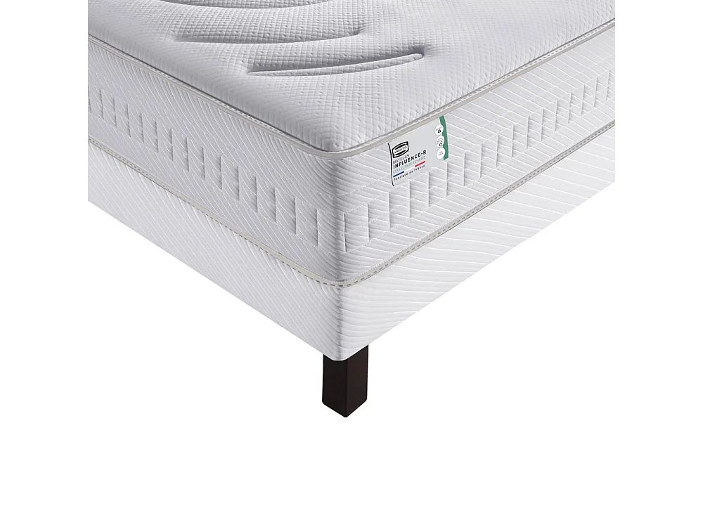 Influence-Hybride - Matelas 100% ressorts et latex, accueil enveloppant - 180x200 cm