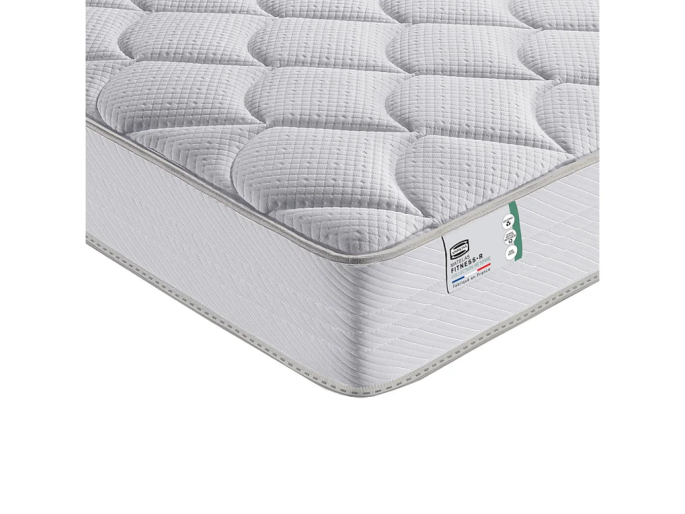Fitness-R - Matelas 100% ressorts et mémoire de forme, accueil ferme - 180x200 cm