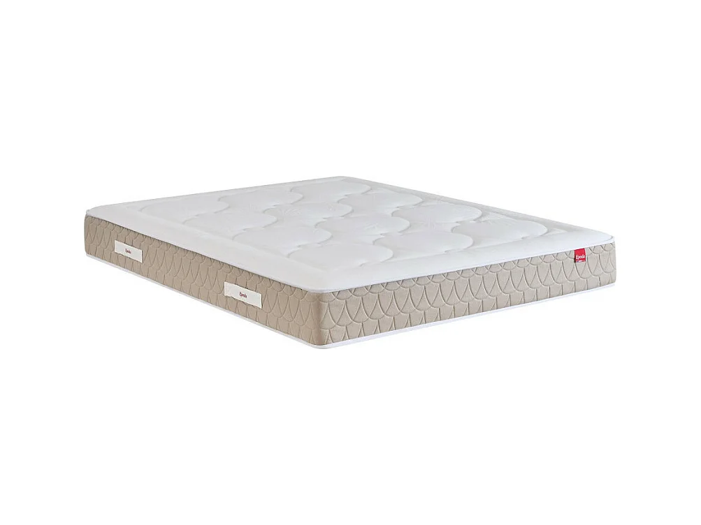 Clémaé 2 - Matelas à ressorts et latex, accueil équilibré - 180x200 cm