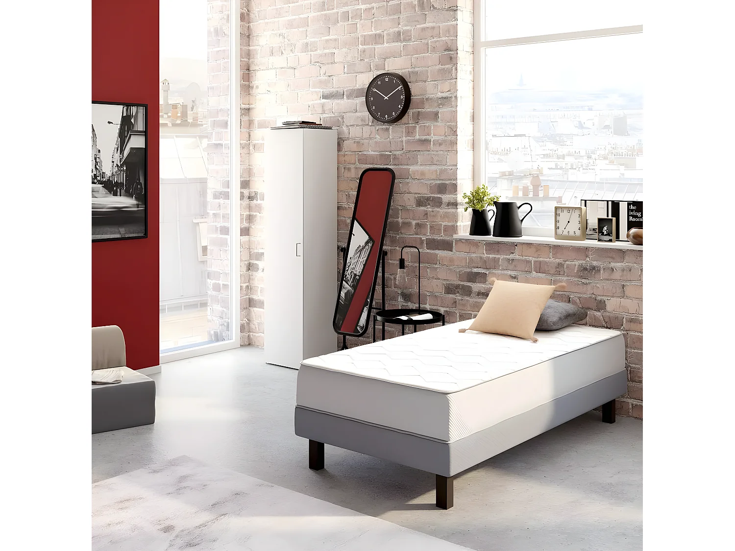 Training-R - Matelas 100% ressorts, accueil ferme - 90x190cm