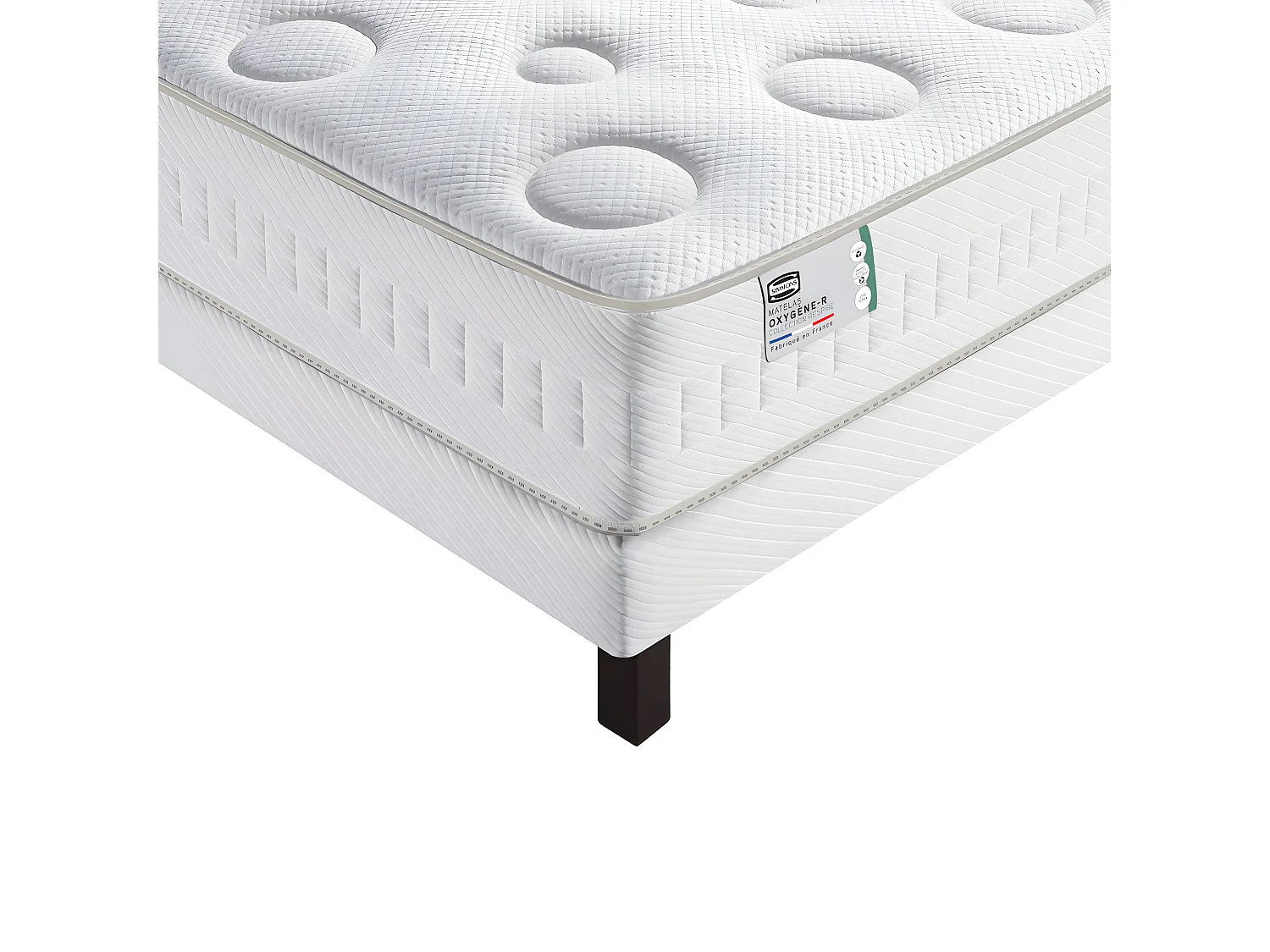 Oxygène-R - Matelas 100% ressorts, épaisseur 26cm, accueil moelleux - 180x200 cm