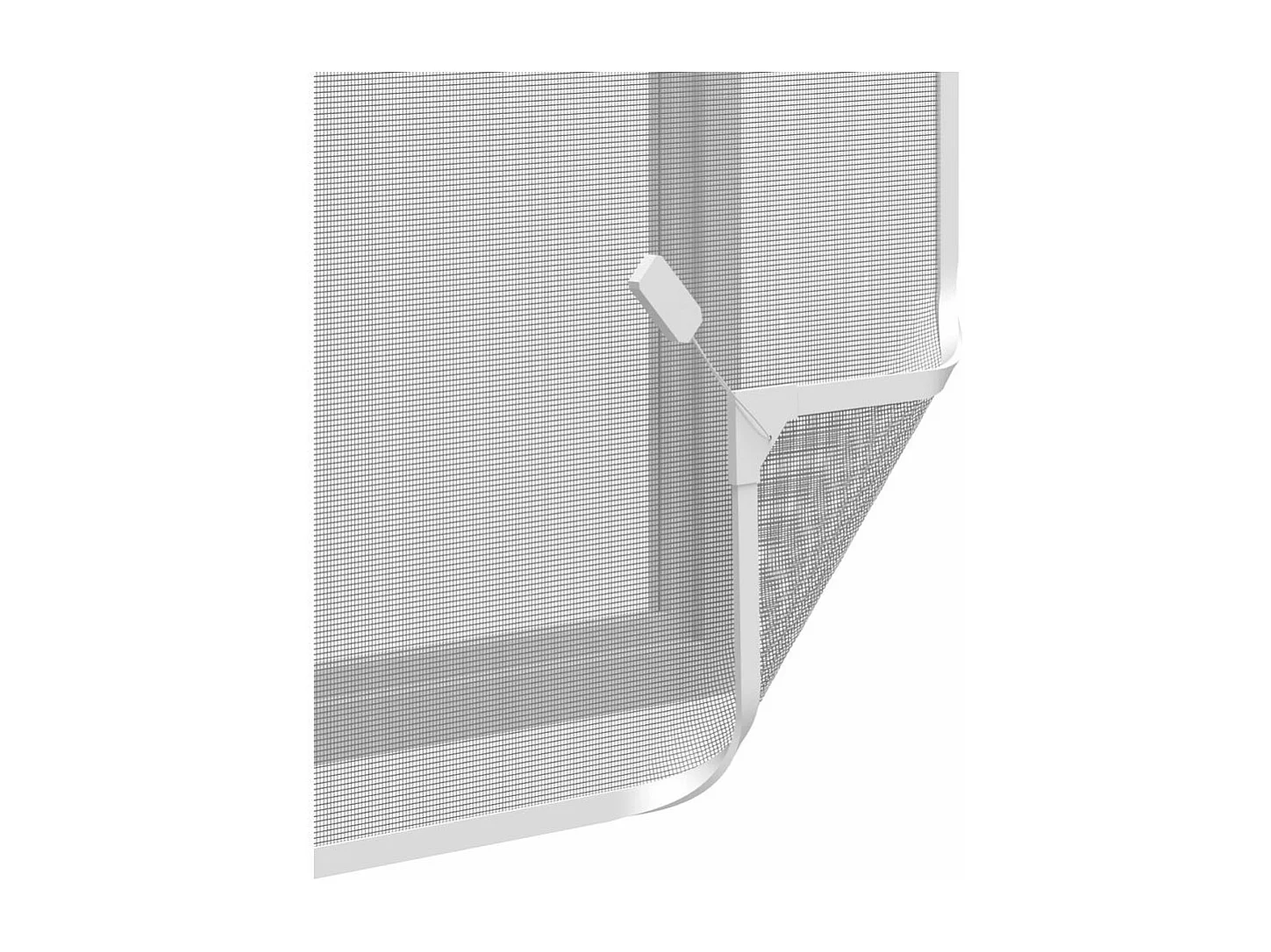 Zanzariera con cornice magnetica per finestre bianca max 100x120 cm