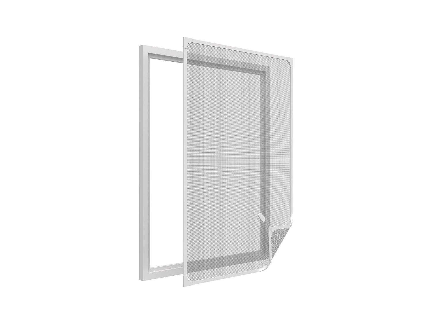 Zanzariera con cornice magnetica per finestre bianca max 120x140 cm