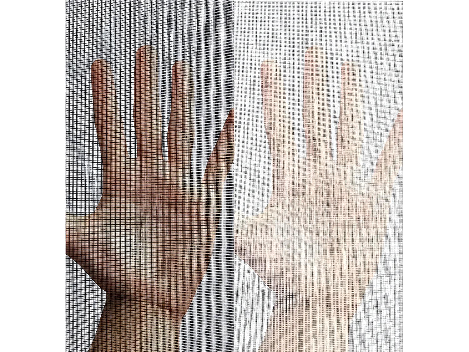 Zanzariera antracite 28g/m² nastro con gancio e anello 9,5 mm max 150x300 cm