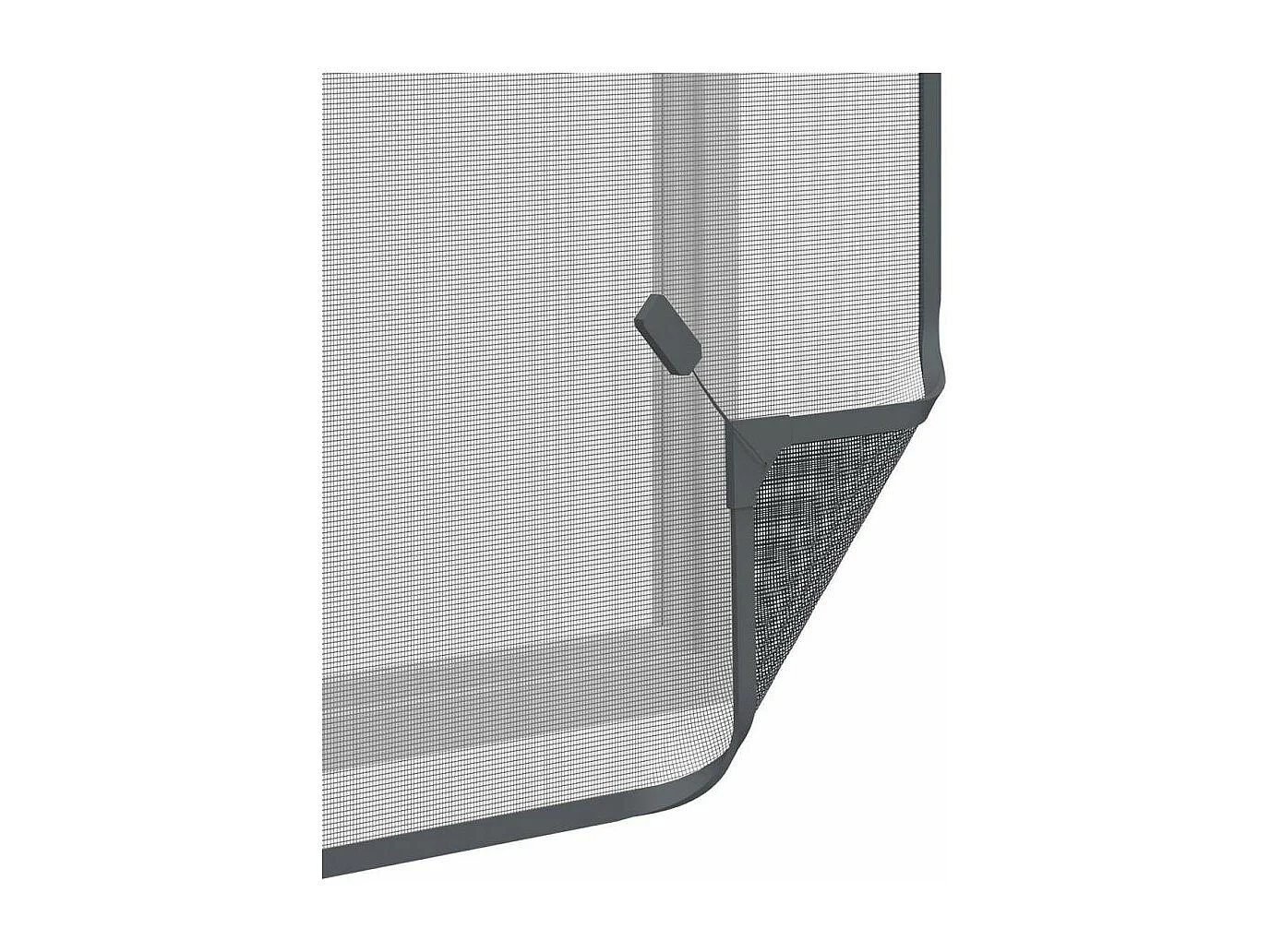 Zanzariera con telaio magnetico per finestre antracite max 100x120 cm