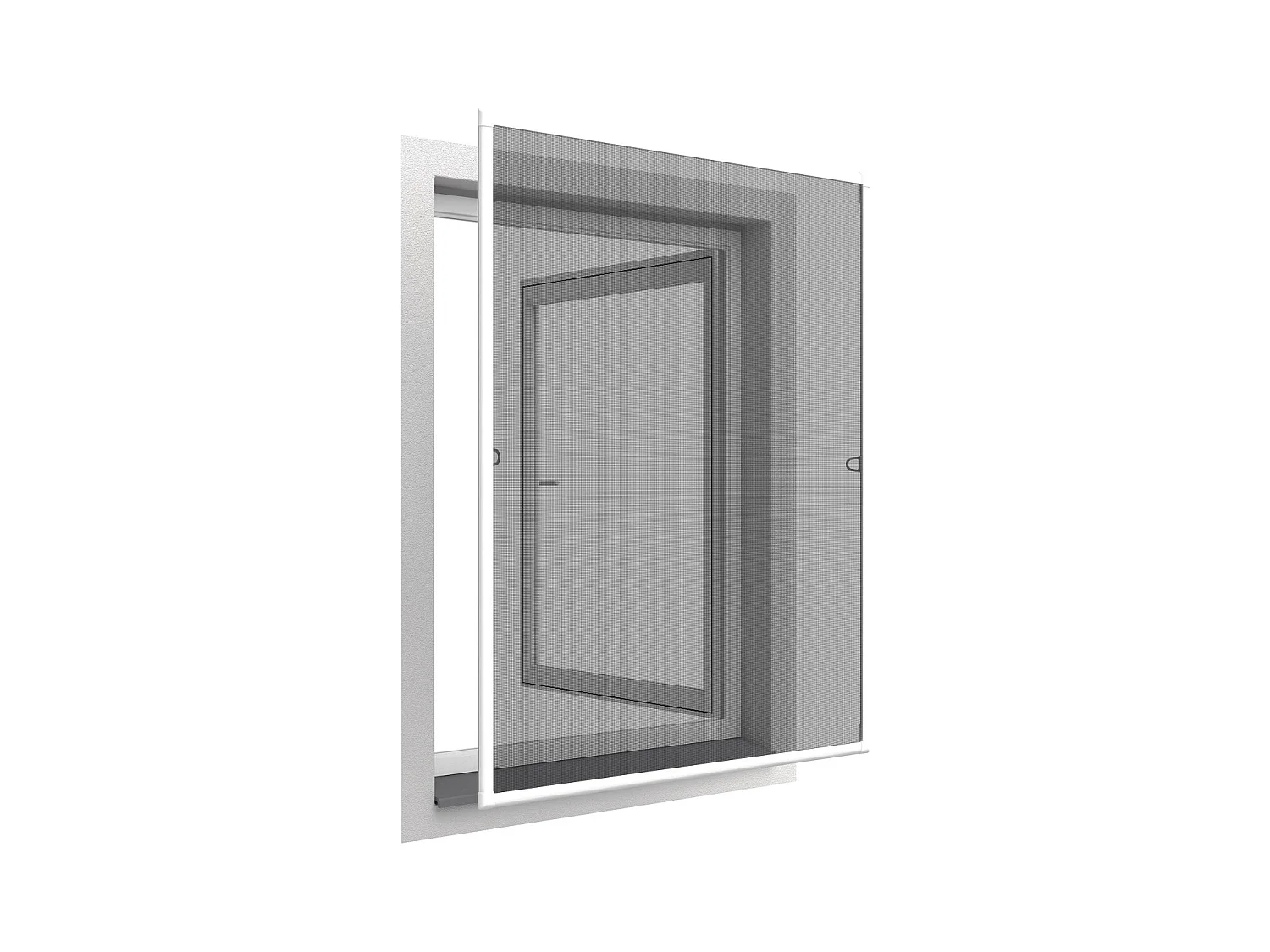Moustiquaire cadre aluminium sans perçage 120 x 140 cm Basic plus