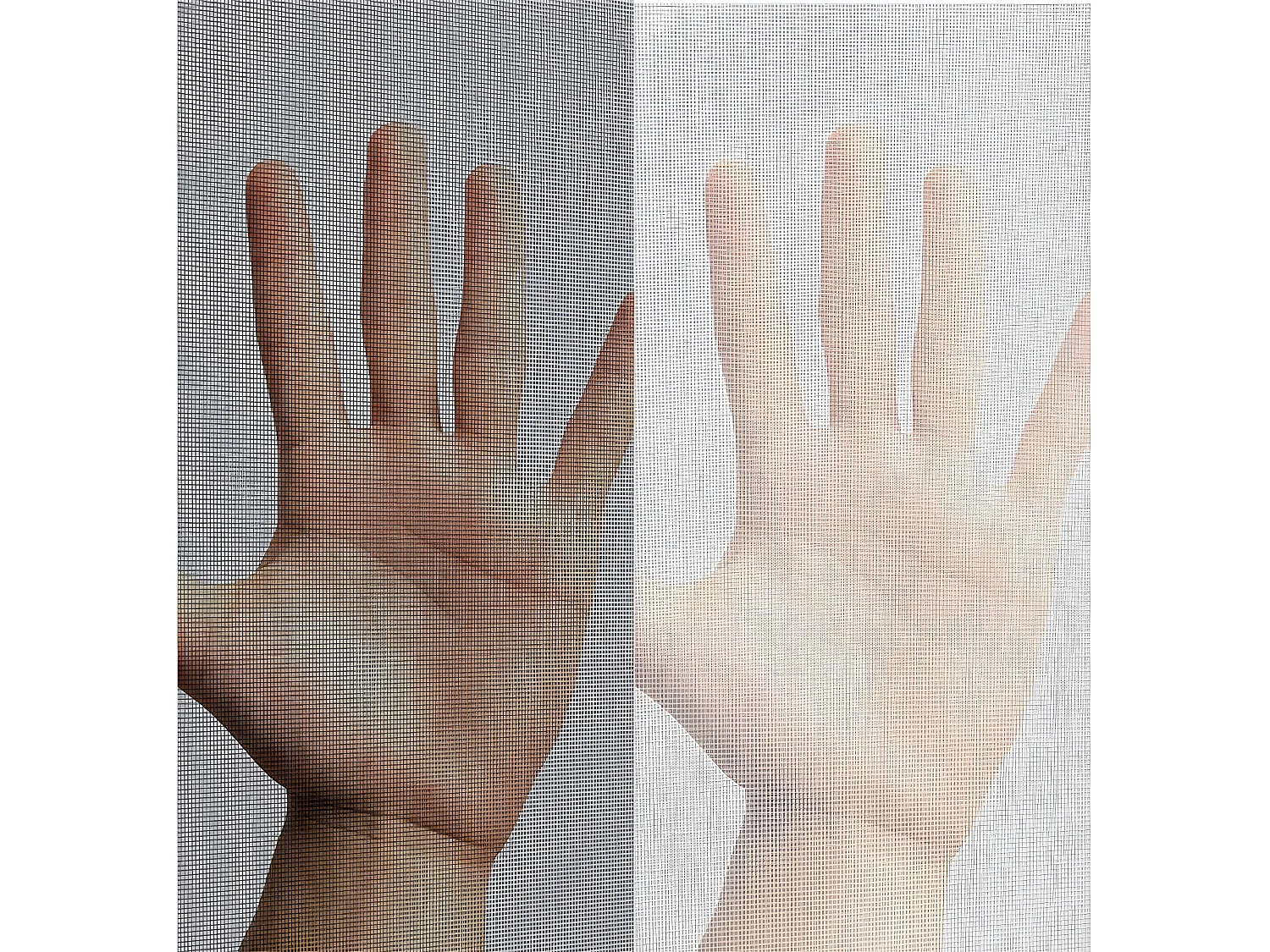 Moustiquaire fenêtre anthracite 18g/m² bande auto-agrippante 7,5 mm (Lot de 3)