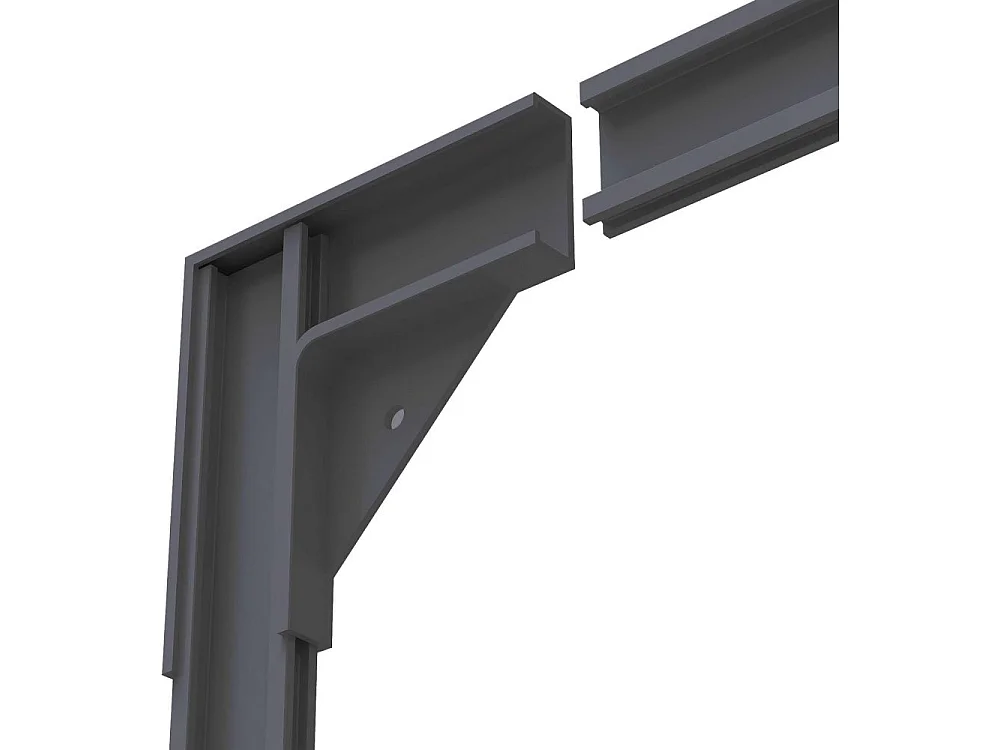 Moustiquaire avec cadre magnétique pour fenêtre anthracite max 120x140 cm