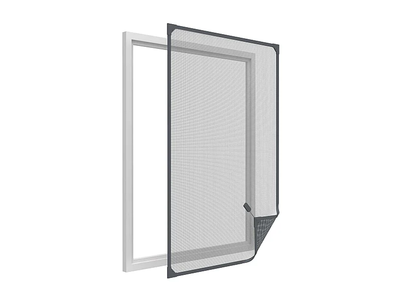 Moustiquaire avec cadre magnétique pour fenêtre anthracite max 120x140 cm