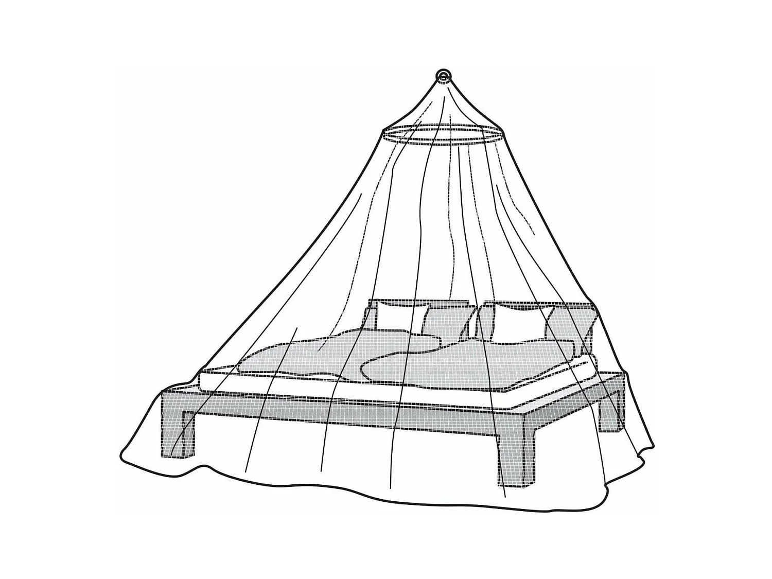 Moustiquaire pour lit 2 personnes