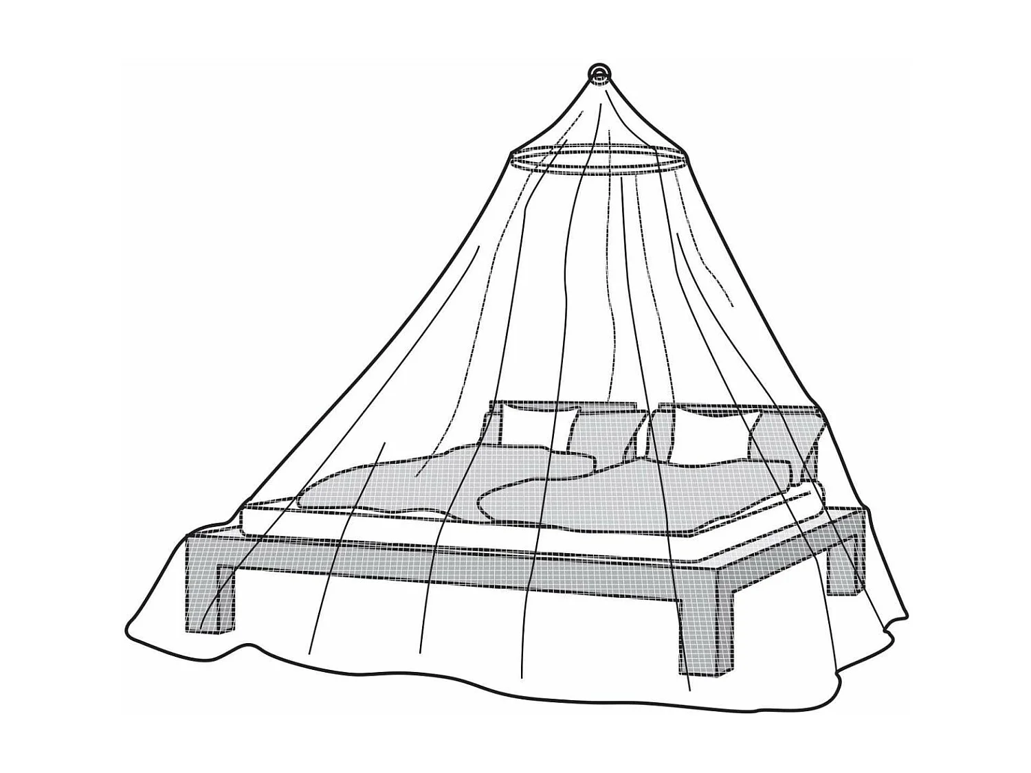 Moustiquaire pour lit 2 personnes