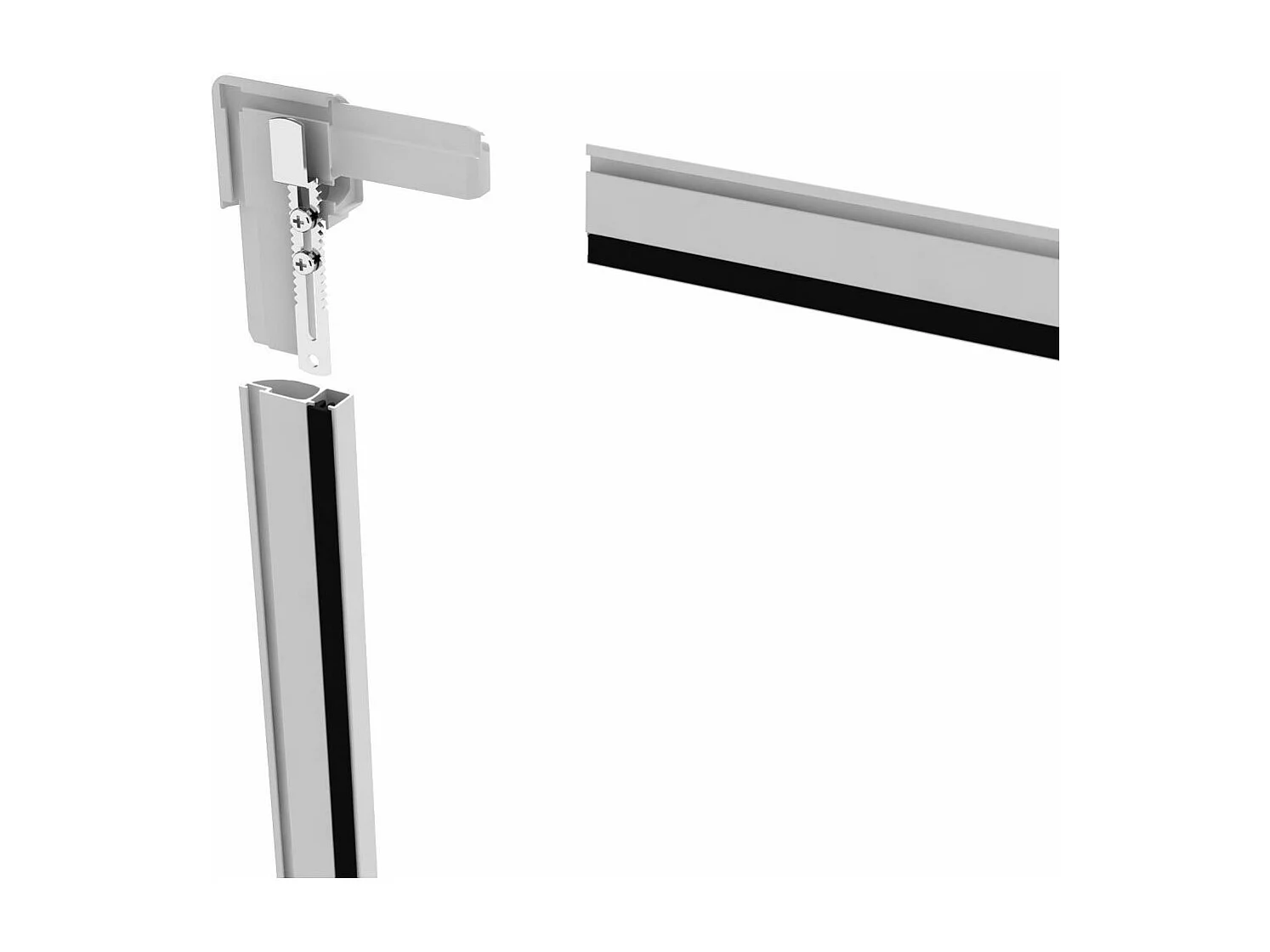 Moustiquaire cadre aluminium sans perçage 120 x 140 cm Basic