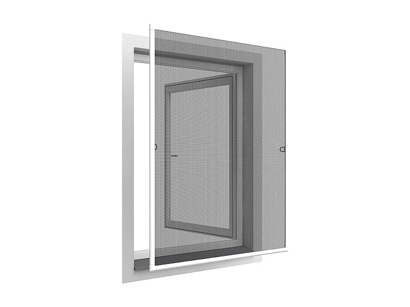 Moustiquaire cadre aluminium sans perçage 120 x 140 cm Basic