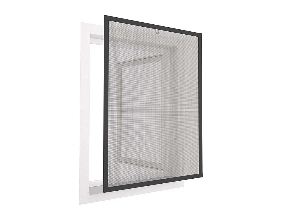Mampara de ventana con marco de aluminio de 100x120 cm como máximo