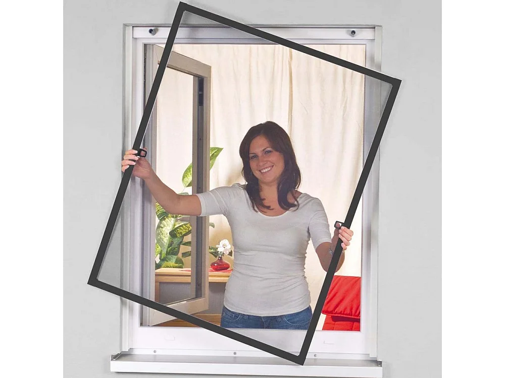 Zanzariera con telaio in alluminio max 100x120 cm