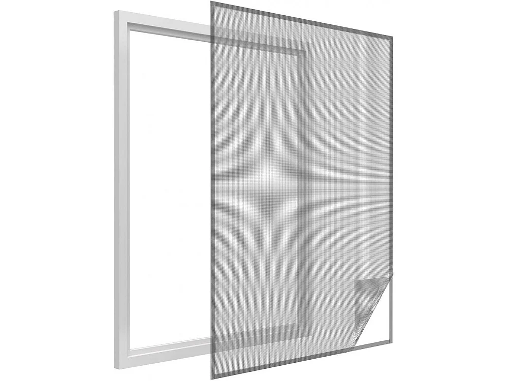 Pantalla de ventana antracita 18g/m² cinta de gancho y bucle 7,5 mm máx. 130x150 cm